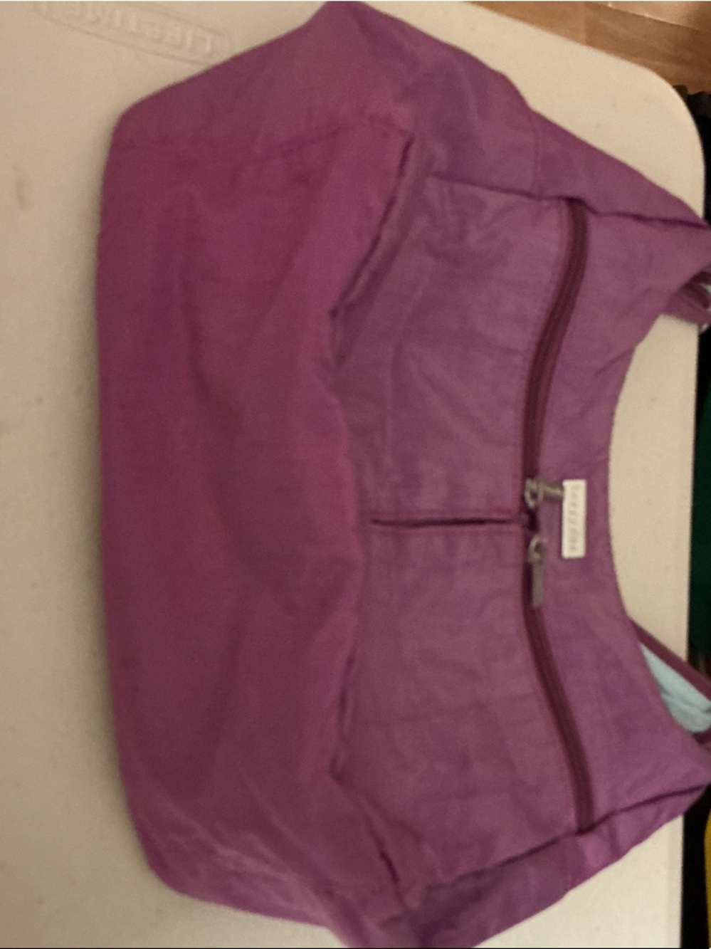 Baggallini Purple Crossbody Shoulder Bag with Front Zipper - Picture 8 of 9